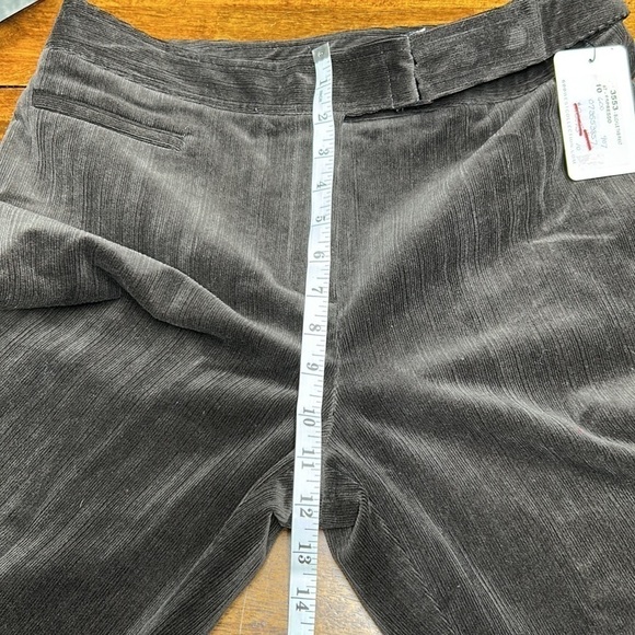 High waisted dress corduroy pants NWT buckle that lays flat with 2 snap 3 sizes - Picture 8 of 17